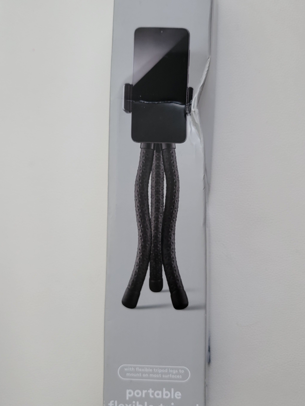 Heyday Portable Black Flexible Tripod Phone Holder